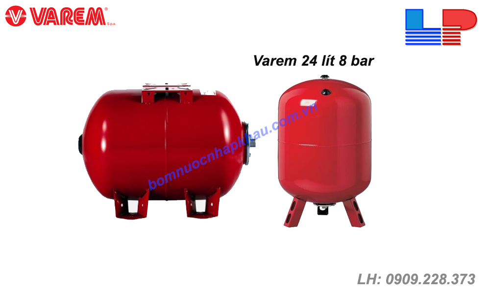Bình tích áp Varem 24 lít 16 bar