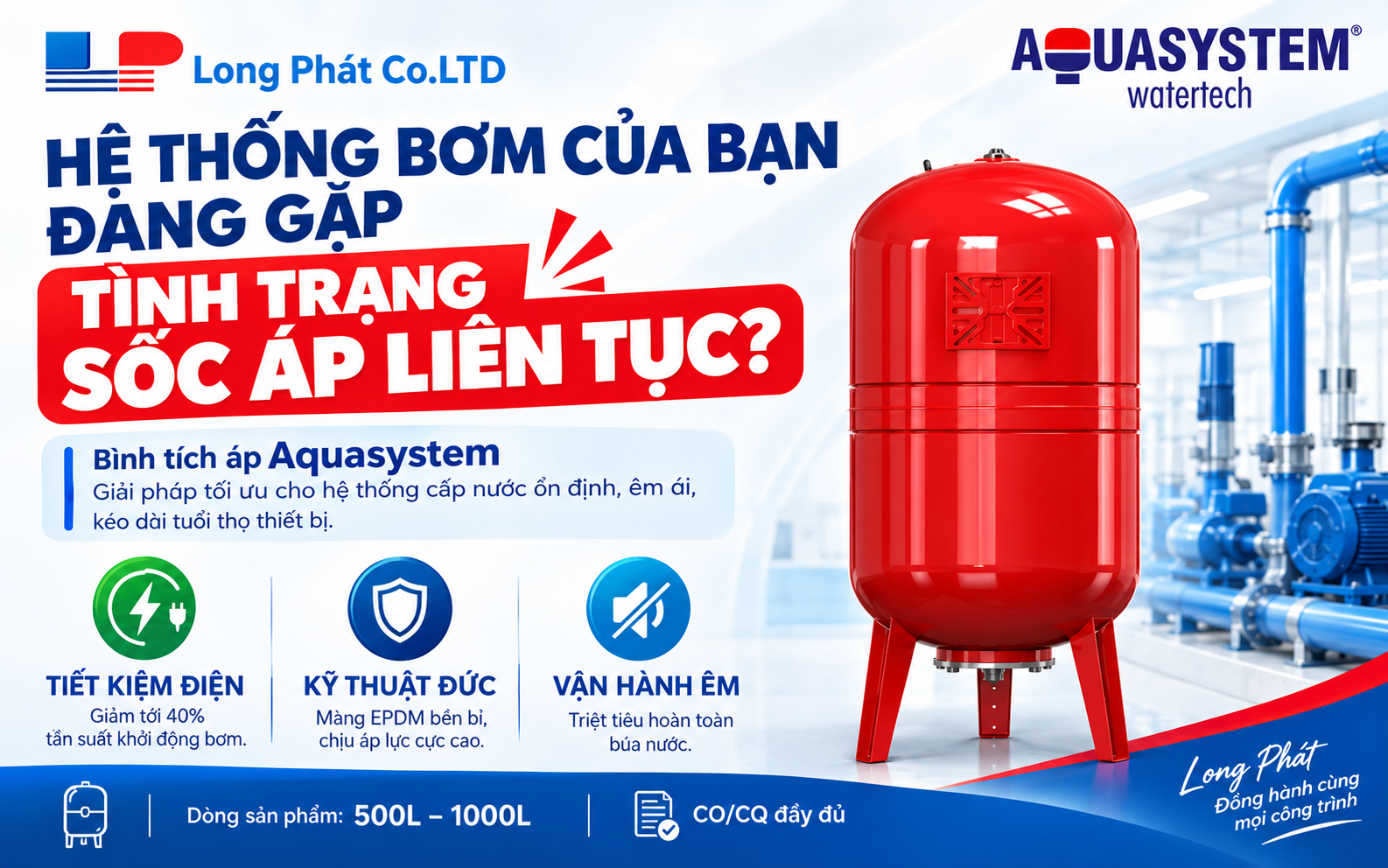 Bình Tích Áp Aquasystem Dung Tích Lớn: Hiệu Suất Cao Và Tiết Kiệm Điện Năng