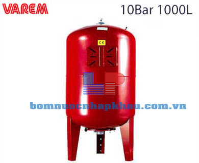 Bình tích áp Varem 1000 L 10 bar