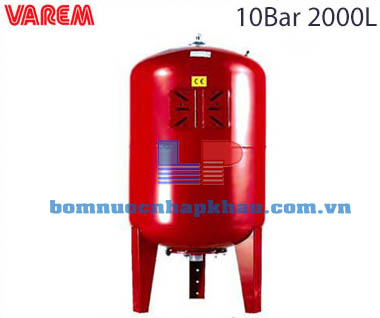 Bình tích áp Varem 2000 L 10 bar Bình tích áp Varem 2000 L 10 bar