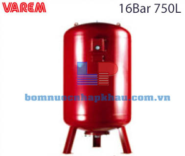 Bình tích áp Varem 750 L 16 Bar