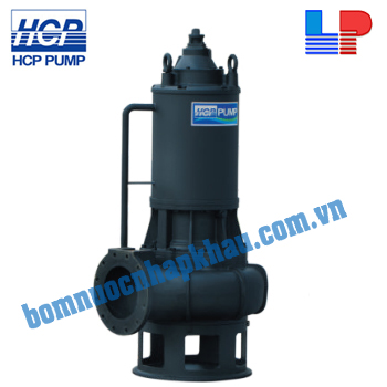 Máy Bơm Chìm Hút Nước Thải Rác Gang Đúc HCP AF-610 10HP