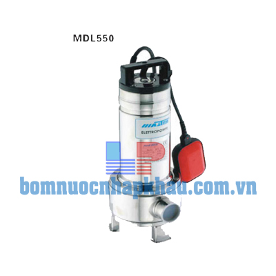 Máy bơm chìm nước thải Mastra MDL-550 Máy bơm chìm nước thải Mastra MDL-550