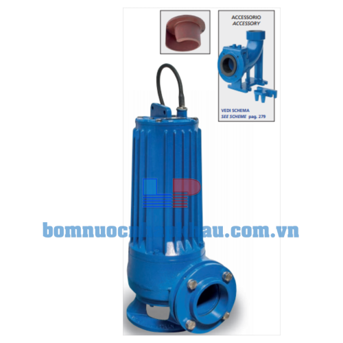 MÁY BƠM CHÌM NƯỚC THẢI THÂN GANG, CÁNH GANG SPERONI SQ 50-4