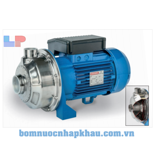 MÁY BƠM LY TÂM 1 CÁNH ĐẦU INOX, CÁNH INOX SPERONI CTX 330/2,2 MÁY BƠM LY TÂM 1 CÁNH ĐẦU INOX, CÁNH INOX SPERONI CTX 330/2,2